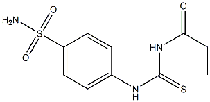 4-{[(propionylamino)carbothioyl]amino}benzenesulfonamide Struktur