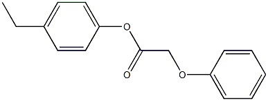 4-ethylphenyl 2-phenoxyacetate Struktur