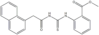 methyl 2-[({[2-(1-naphthyl)acetyl]amino}carbothioyl)amino]benzoate Struktur