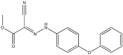 methyl 2-cyano-2-[(E)-2-(4-phenoxyphenyl)hydrazono]acetate Struktur