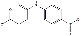 methyl 4-(4-nitroanilino)-4-oxobutanoate Struktur