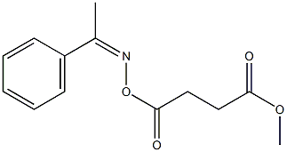 methyl 4-oxo-4-({[(Z)-1-phenylethylidene]amino}oxy)butanoate Struktur