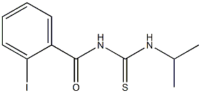 N-(2-iodobenzoyl)-N'-isopropylthiourea Struktur