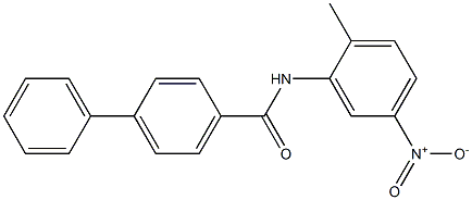 N-(2-methyl-5-nitrophenyl)[1,1'-biphenyl]-4-carboxamide Struktur