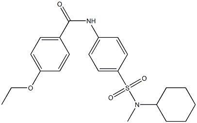 N-(4-{[cyclohexyl(methyl)amino]sulfonyl}phenyl)-4-ethoxybenzamide Struktur