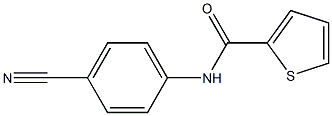 N-(4-cyanophenyl)-2-thiophenecarboxamide Struktur