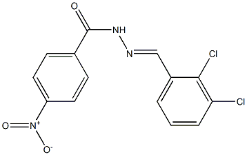 N'-[(E)-(2,3-dichlorophenyl)methylidene]-4-nitrobenzohydrazide Struktur