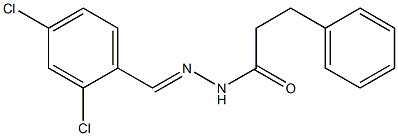 N'-[(E)-(2,4-dichlorophenyl)methylidene]-3-phenylpropanohydrazide Struktur