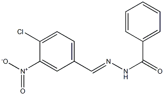 N'-[(E)-(4-chloro-3-nitrophenyl)methylidene]benzohydrazide Struktur