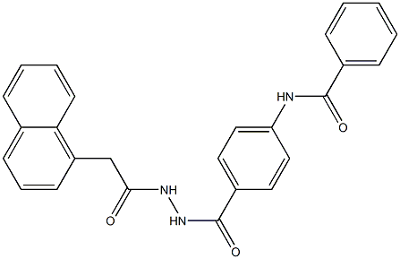 N-[4-({2-[2-(1-naphthyl)acetyl]hydrazino}carbonyl)phenyl]benzamide Struktur