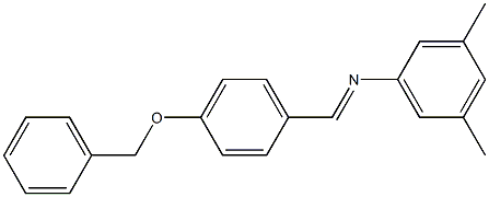 N-{(E)-[4-(benzyloxy)phenyl]methylidene}-N-(3,5-dimethylphenyl)amine Struktur