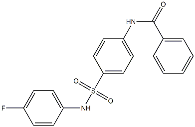 N-{4-[(4-fluoroanilino)sulfonyl]phenyl}benzamide Struktur