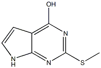 2-Methylsulfanyl-7h-pyrrolo[2,3-d]pyrimidin-4-ol ,97% Struktur