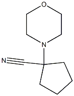 1-morpholin-4-ylcyclopentanecarbonitrile Struktur