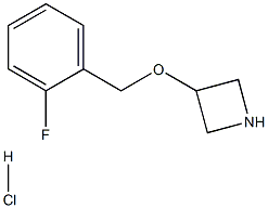 3-[(2-fluorobenzyl)oxy]azetidine hydrochloride Struktur