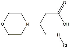 3-morpholin-4-ylbutanoic acid hydrochloride Struktur