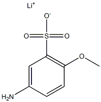 3-Amino-6-methoxybenzenesulfonic acid lithium salt Struktur