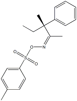 [Z,R,(-)]-3-Methyl-3-phenyl-2-pentanone O-(p-tolylsulfonyl)oxime Struktur