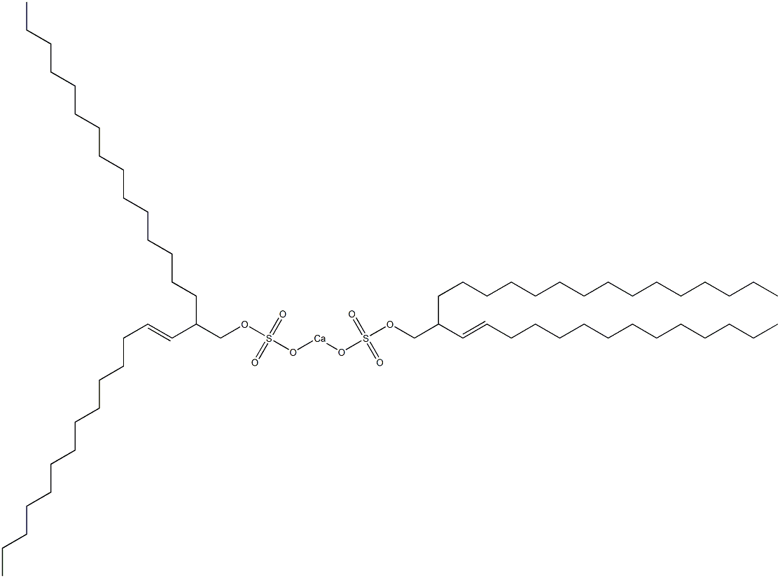 Bis[2-(1-tetradecenyl)heptadecyloxysulfonyloxy]calcium Struktur