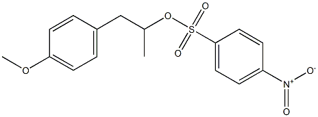 4-Nitrobenzenesulfonic acid 1-methyl-2-(4-methoxyphenyl)ethyl ester Struktur