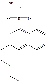 3-Pentyl-1-naphthalenesulfonic acid sodium salt Struktur