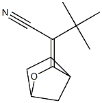 3-(2,2-Dimethyl-1-cyanopropylidene)-2-oxabicyclo[2.2.1]heptane Struktur