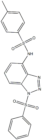 N-(1-Phenylsulfonyl-1H-benzotriazol-4-yl)-4-methylbenzenesulfonamide Struktur