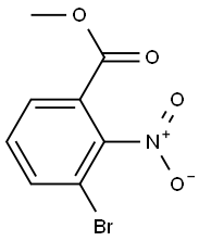 2-Nitro-3-bromobenzoic acid methyl ester Struktur