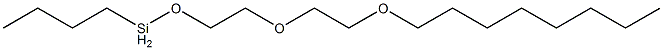 Butyl[2-[2-(octyloxy)ethoxy]ethoxy]silane Struktur