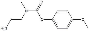 N-Methyl-N-(2-aminoethyl)carbamic acid 4-methoxyphenyl ester Struktur