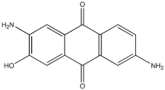 2-Hydroxy-3,7-diaminoanthraquinone Struktur