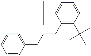 1-(2,6-Di-tert-butylphenyl)-3-phenylpropane Struktur