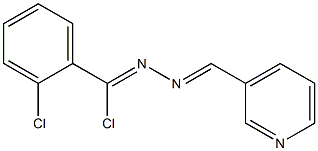 3-Pyridinecarbaldehyde [chloro(2-chlorophenyl)methylene]hydrazone Struktur