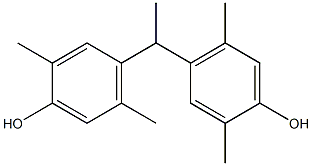 4,4'-(1,1-Ethanediyl)bis(2,5-dimethylphenol) Struktur