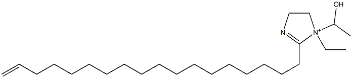 1-Ethyl-1-(1-hydroxyethyl)-2-(17-octadecenyl)-2-imidazoline-1-ium Struktur