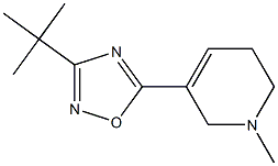 3-tert-Butyl-5-[(1,2,5,6-tetrahydro-1-methylpyridin)-3-yl]-1,2,4-oxadiazole Struktur