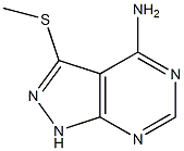 4-Amino-3-methylthio-1H-pyrazolo[3,4-d]pyrimidine Struktur