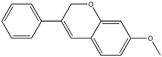 7-Methoxy-3-phenyl-2H-1-benzopyran Struktur