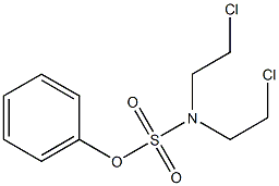 N,N-Bis(2-chloroethyl)sulfamic acid phenyl ester Struktur