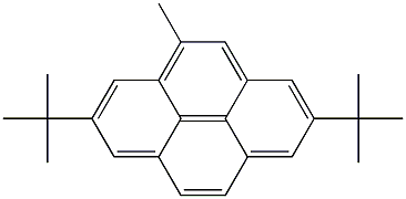 2,7-Di(1,1-dimethylethyl)-4-methylpyrene Struktur