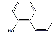 2-Methyl-6-[(Z)-1-propenyl]phenol Struktur