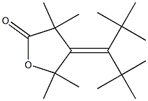 4-(1-tert-Butyl-2,2-dimethylpropylidene)-3,3,5,5-tetramethyldihydrofuran-2(3H)-one Struktur