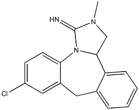 7-Chloro-3-imino-2-methyl-1,2,9,13b-tetrahydro-3H-dibenz[c,f]imidazo[1,5-a]azepine Struktur