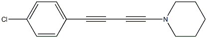 1-Piperidino-4-(4-chlorophenyl)-1,3-butadiyne Struktur