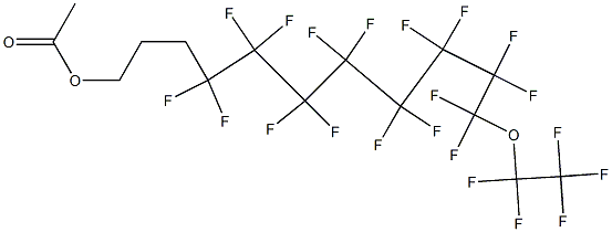 1-(Pentafluoroethoxy)-1,1,2,2,3,3,4,4,5,5,6,6,7,7,8,8-hexadecafluoro-11-acetoxyundecane Struktur