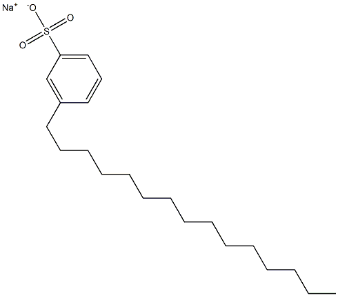 3-Pentadecylbenzenesulfonic acid sodium salt Struktur