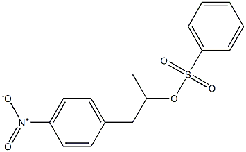 Benzenesulfonic acid 1-methyl-2-(4-nitrophenyl)ethyl ester Struktur