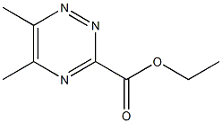 3-(Ethoxycarbonyl)-5-methyl-6-methyl-1,2,4-triazine Struktur