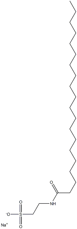 N-(1-Oxoicosyl)taurine sodium salt Struktur