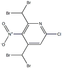 2-Chloro-5-nitro-4,6-bis(dibromomethyl)pyridine Struktur